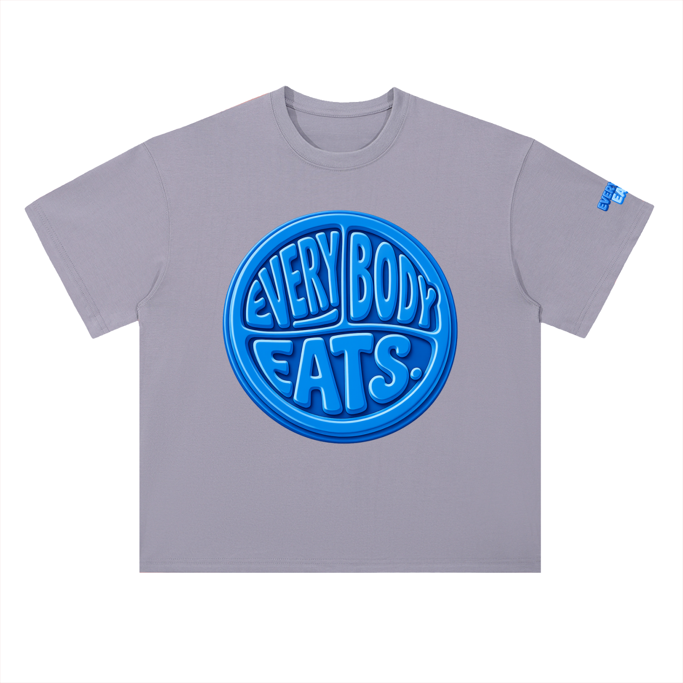 EVERYBODY EATS: BLUEBERRIES - Heavyweight Drop Shoulder Cotton T-Shirt