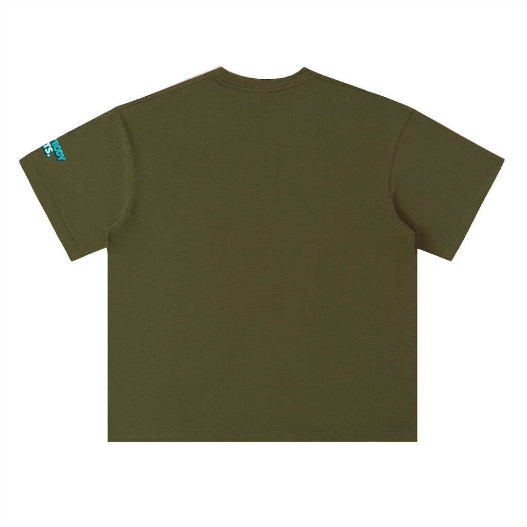 EVERYBODY EATS: BLUE RASPBERRY - Heavyweight Drop Shoulder Cotton T-Shirt