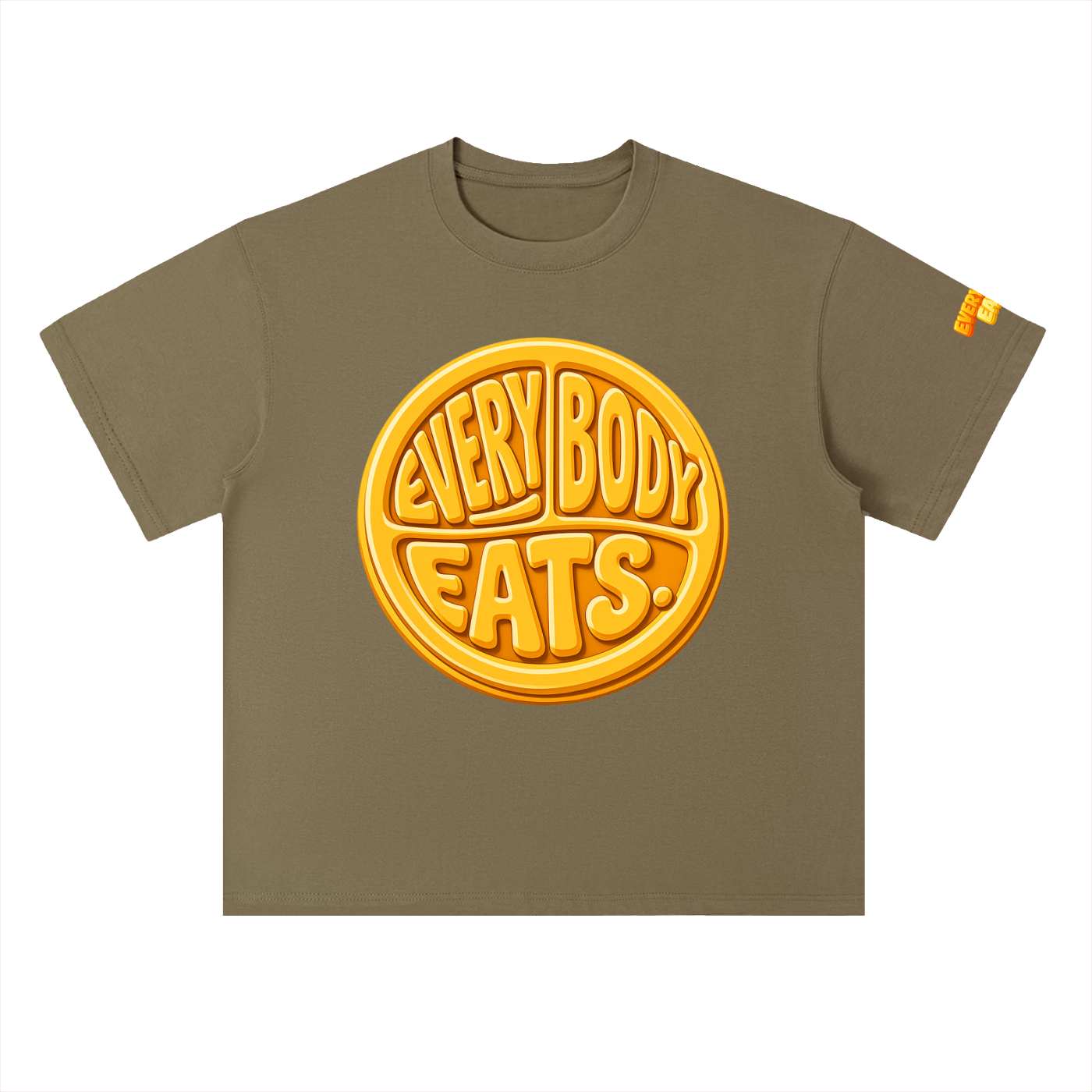 EVERYBODY EATS: MAC N CHEESE - Heavyweight Drop Shoulder Cotton T-Shirt