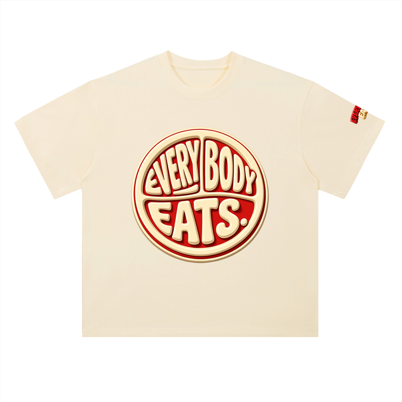 EVERYBODY EATS: CHERRY VANILLA COKE - Heavyweight Drop Shoulder Cotton T-Shirt