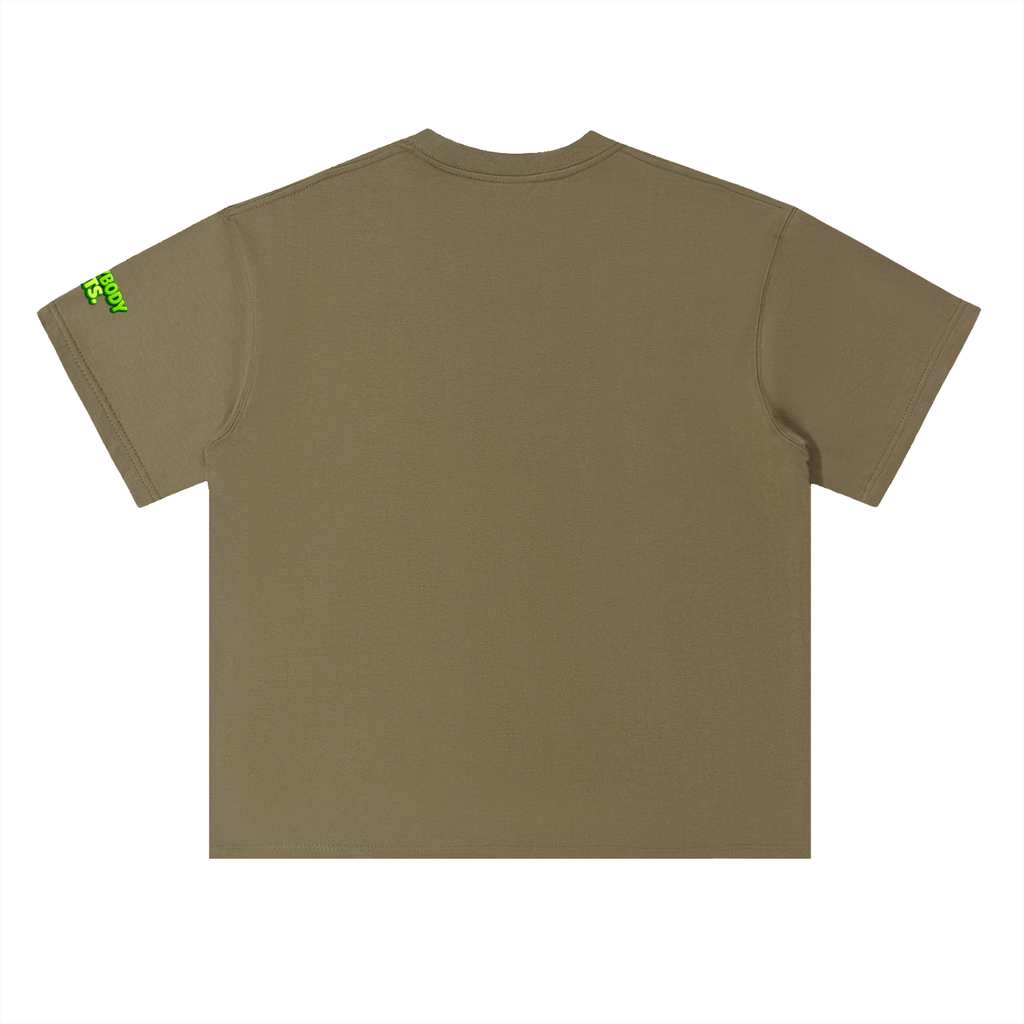 EVERYBODY EATS: GREEN APPLES - Heavyweight Drop Shoulder Cotton T-Shirt