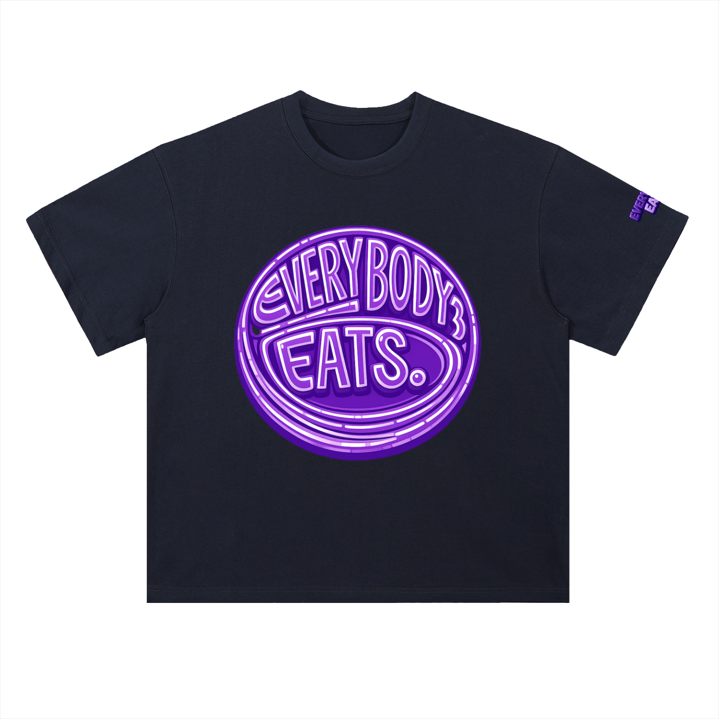 EVERYBODY EATS: BUTTERFLY PEAS - Heavyweight Drop Shoulder Cotton T-Shirt