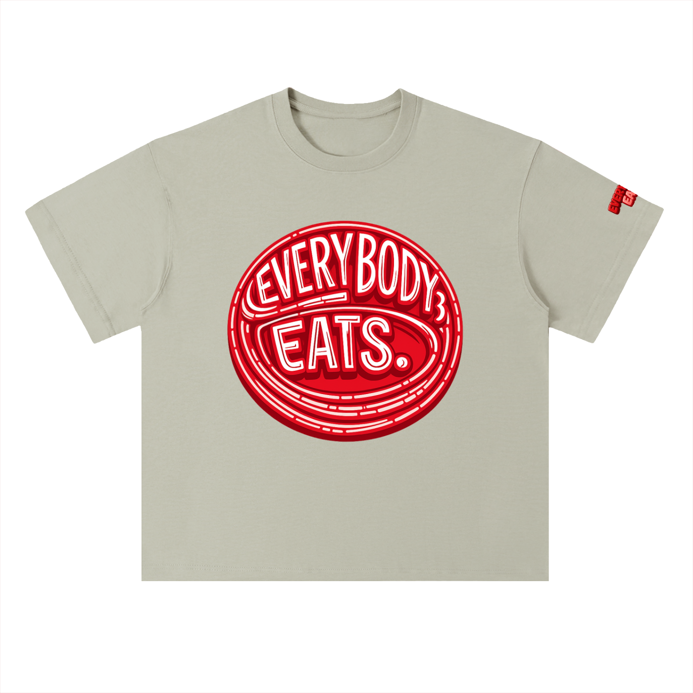 EVERYBODY EATS: MARACHINO - Heavyweight Drop Shoulder Cotton T-Shirt