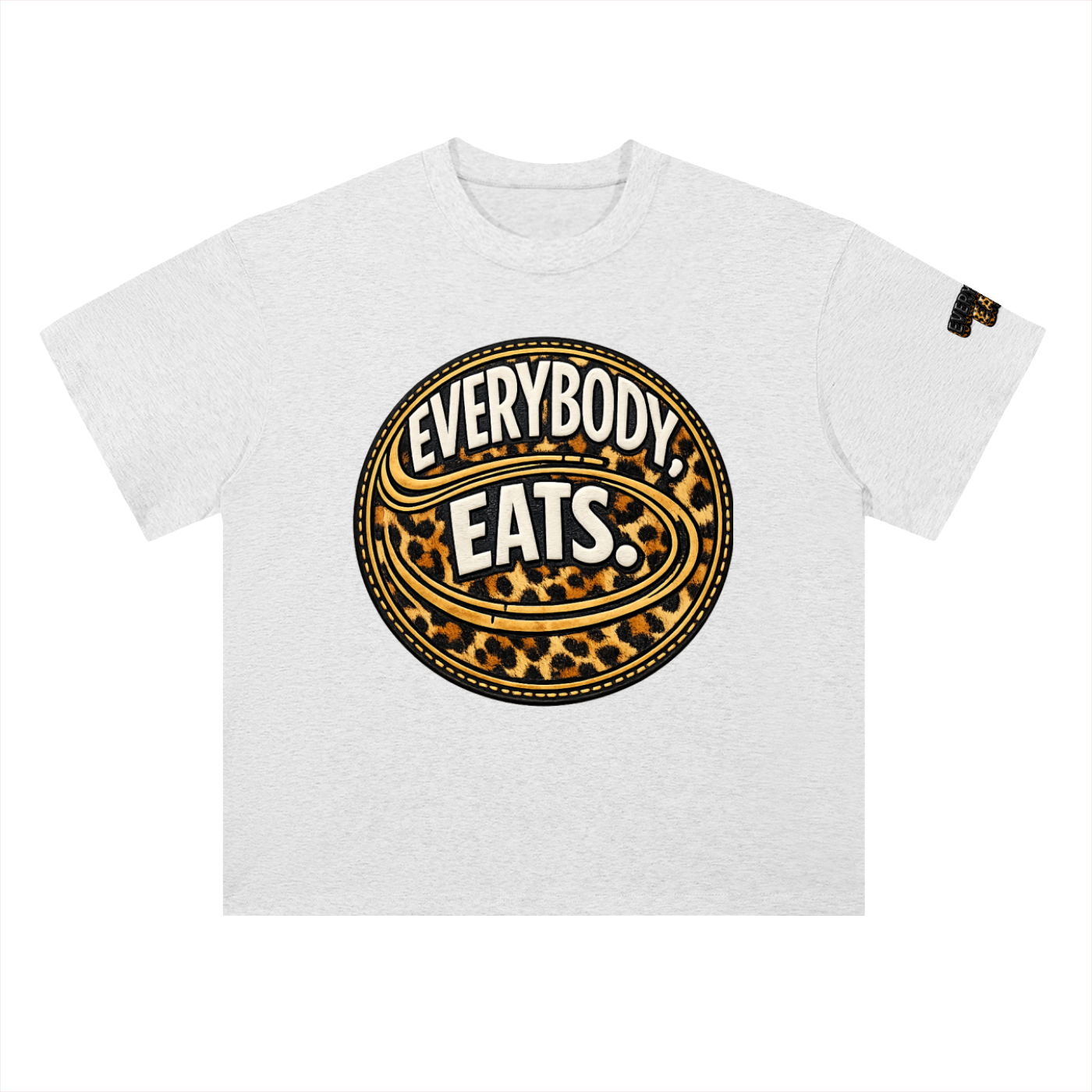 EVERYBODY EATS: CHEETAH - Heavyweight Drop Shoulder Cotton T-Shirt