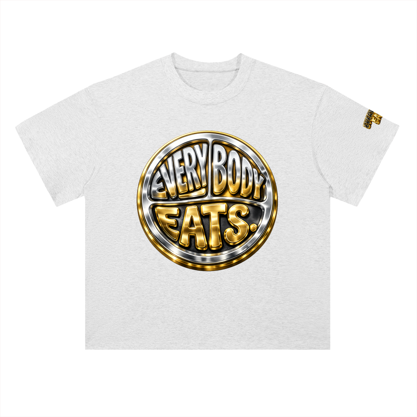 EVERYBODY EATS: CHROME - Heavyweight Drop Shoulder Cotton T-Shirt
