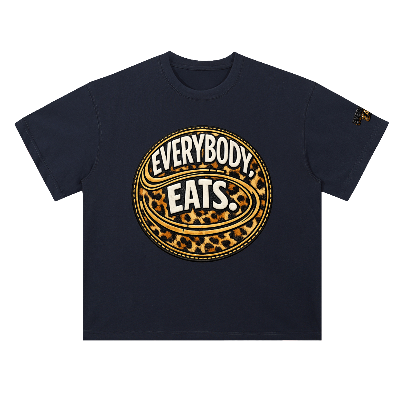 EVERYBODY EATS: CHEETAH - Heavyweight Drop Shoulder Cotton T-Shirt