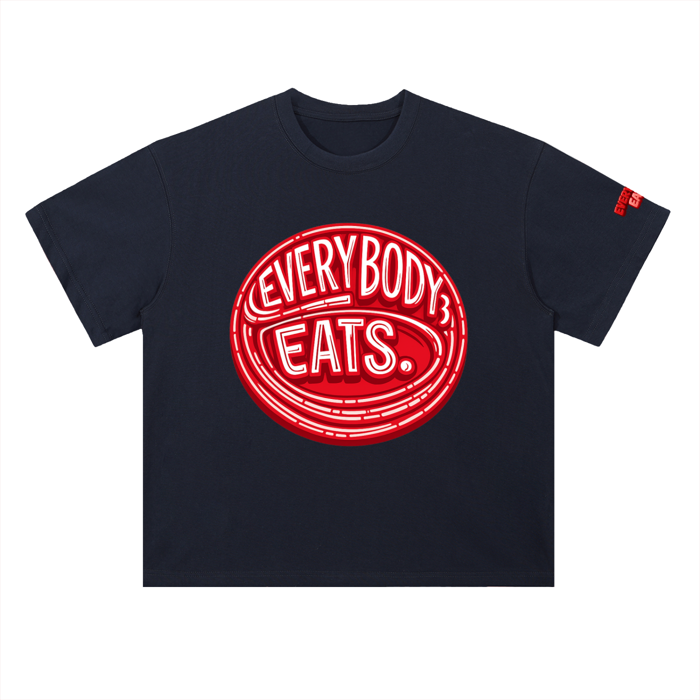 EVERYBODY EATS: MARACHINO - Heavyweight Drop Shoulder Cotton T-Shirt