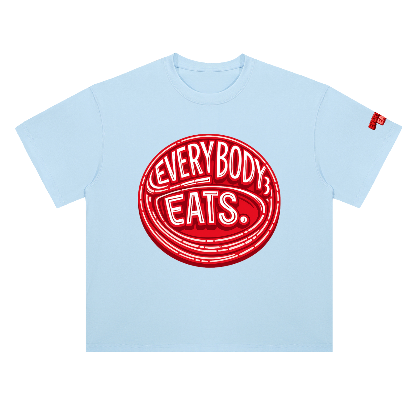 EVERYBODY EATS: MARACHINO - Heavyweight Drop Shoulder Cotton T-Shirt