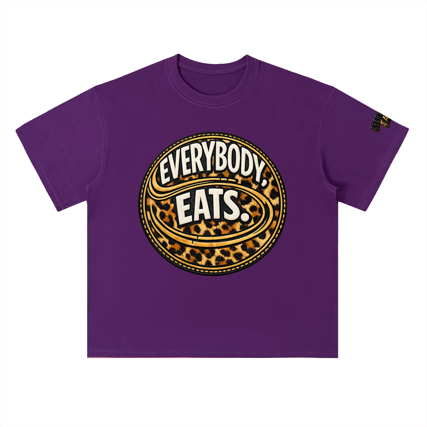 EVERYBODY EATS: CHEETAH - Heavyweight Drop Shoulder Cotton T-Shirt