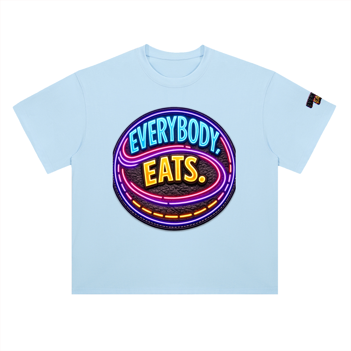 EVERYBODY EATS: LED - Heavyweight Drop Shoulder Cotton T-Shirt