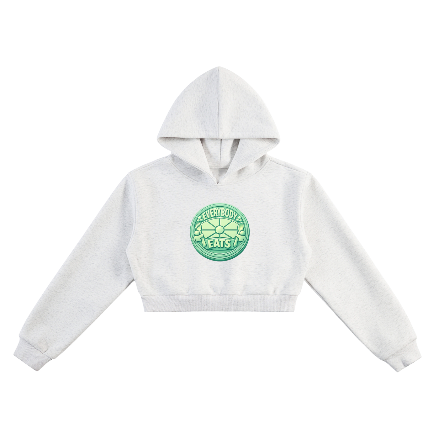 EVERYBODY EATS: TABLE MANNERS | MINT MULBERRY - Essential Cropped Hoodie