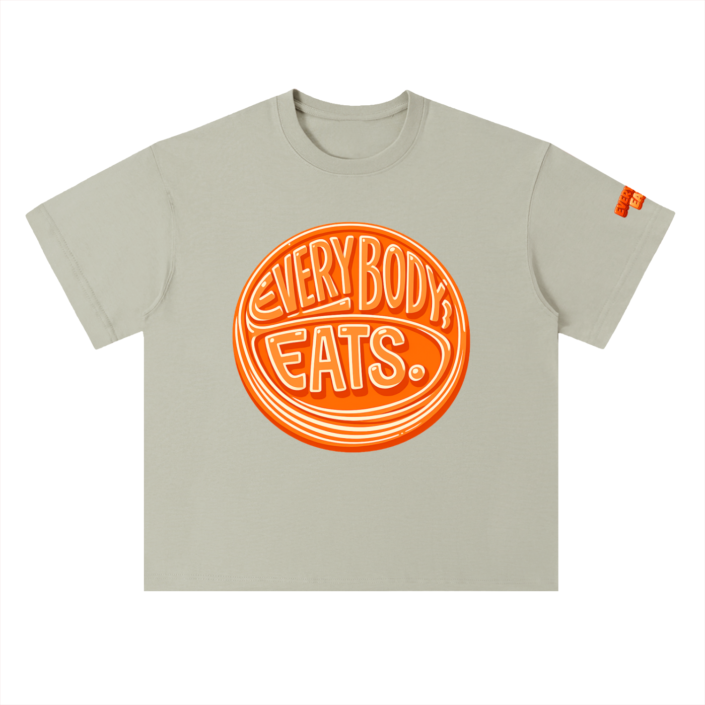 EVERYBODY EATS: MANDARIN - Heavyweight Drop Shoulder Cotton T-Shirt