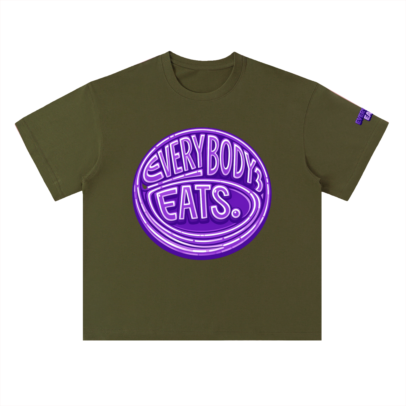 EVERYBODY EATS: BUTTERFLY PEAS - Heavyweight Drop Shoulder Cotton T-Shirt