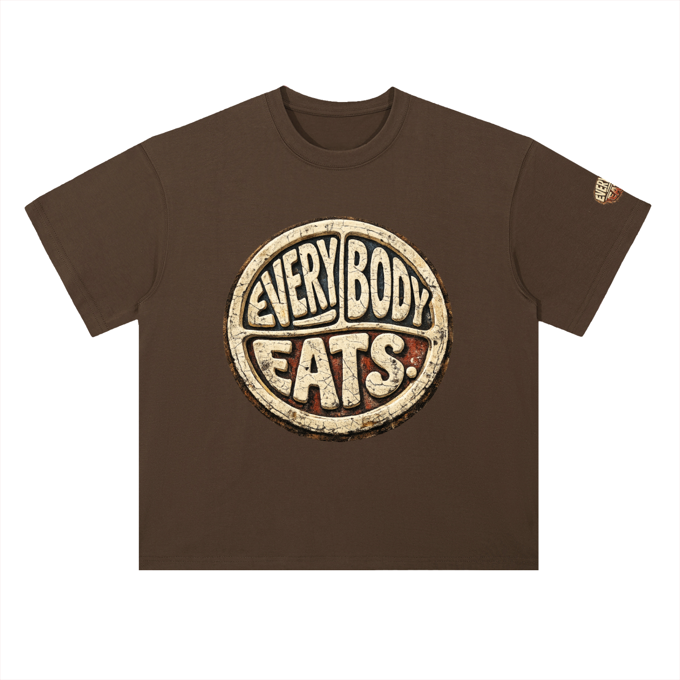 EVERYBODY EATS: DIRT - Heavyweight Drop Shoulder Cotton T-Shirt