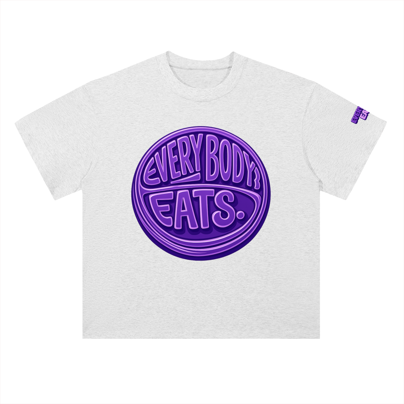 EVERYBODY EATS: GRAPES - Heavyweight Drop Shoulder Cotton T-Shirt
