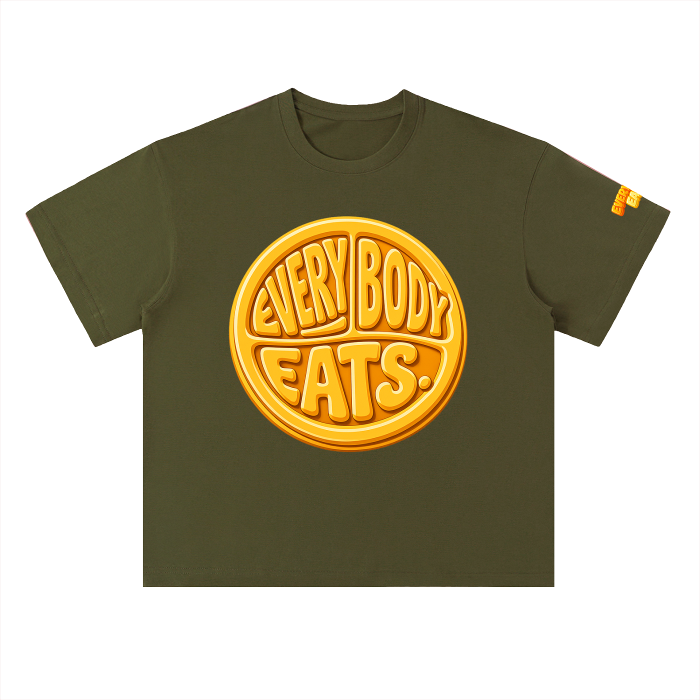 EVERYBODY EATS: MAC N CHEESE - Heavyweight Drop Shoulder Cotton T-Shirt