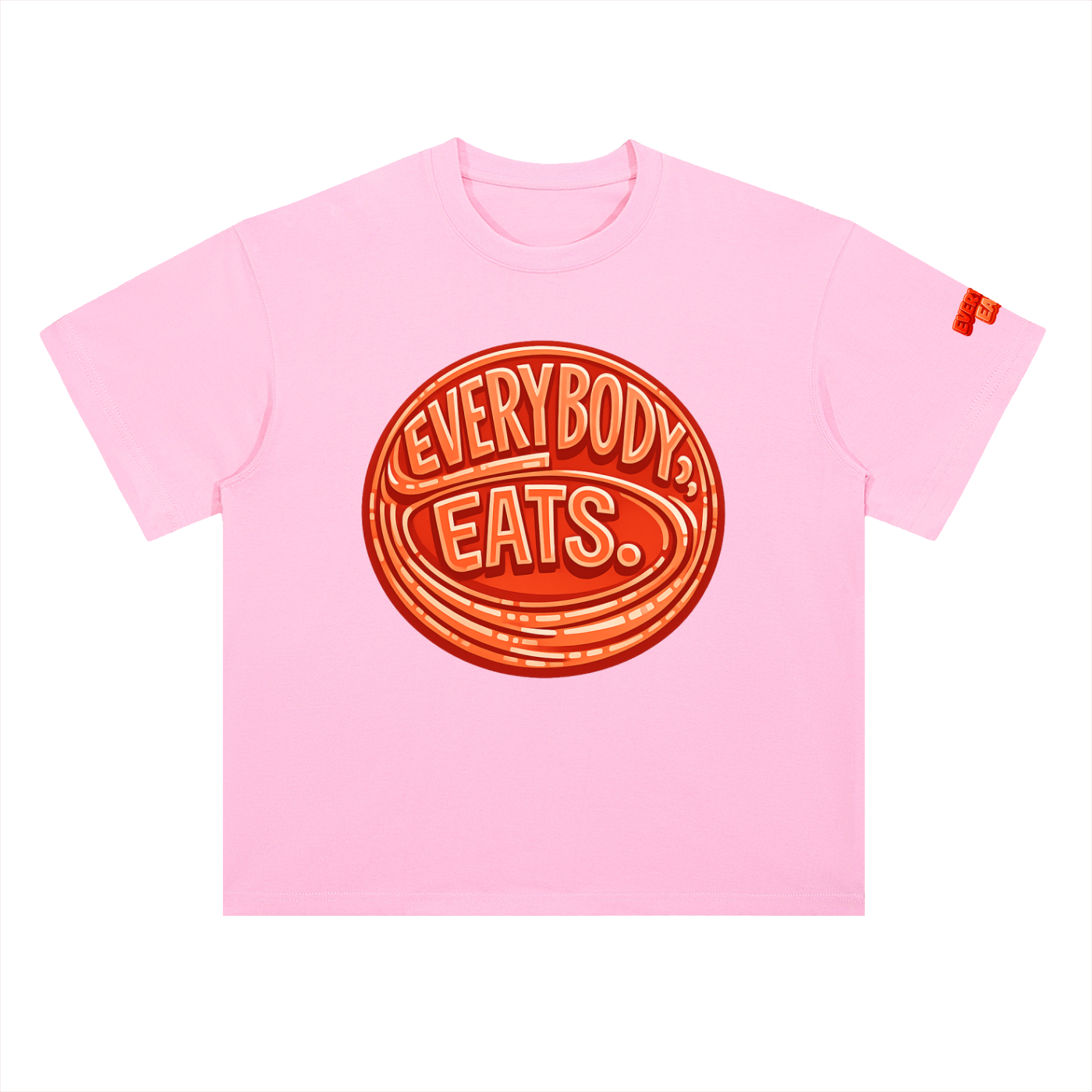 EVERYBODY EATS: AT SUNDOWN - Heavyweight Drop Shoulder Cotton T-Shirt