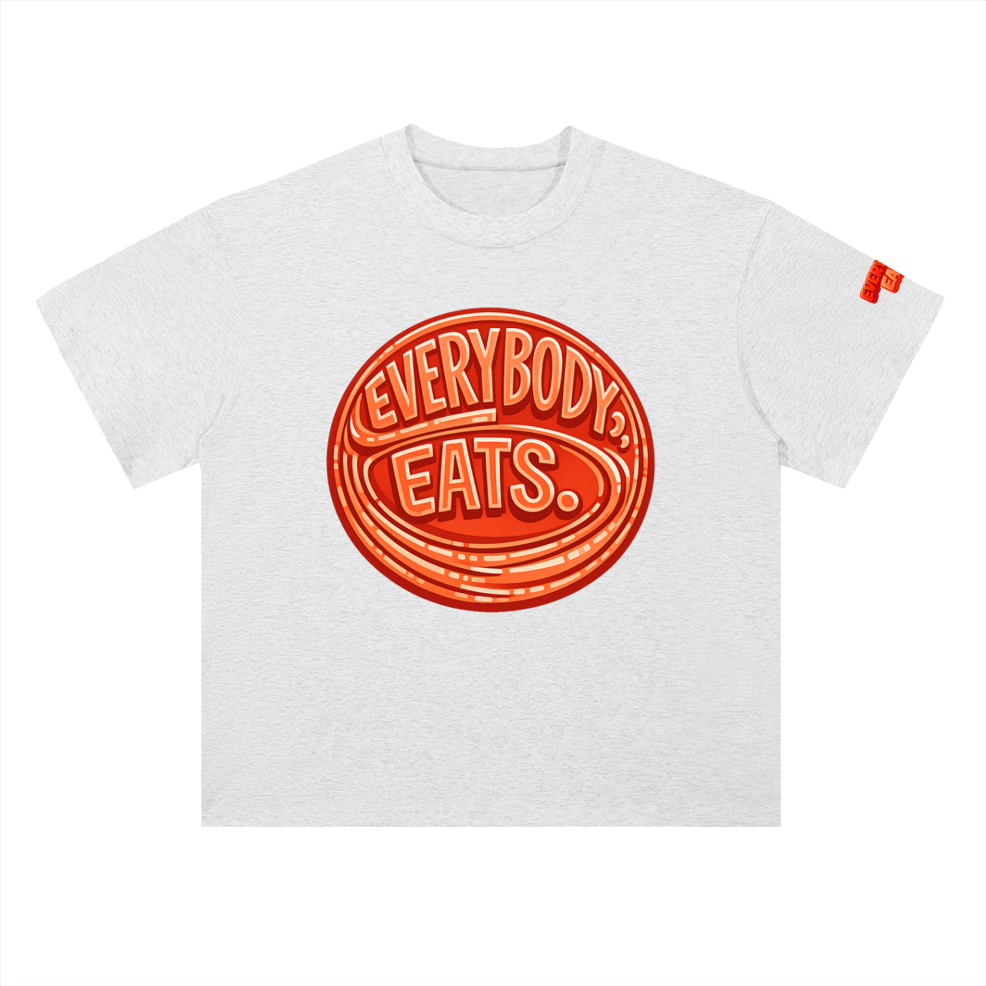 EVERYBODY EATS: AT SUNDOWN - Heavyweight Drop Shoulder Cotton T-Shirt