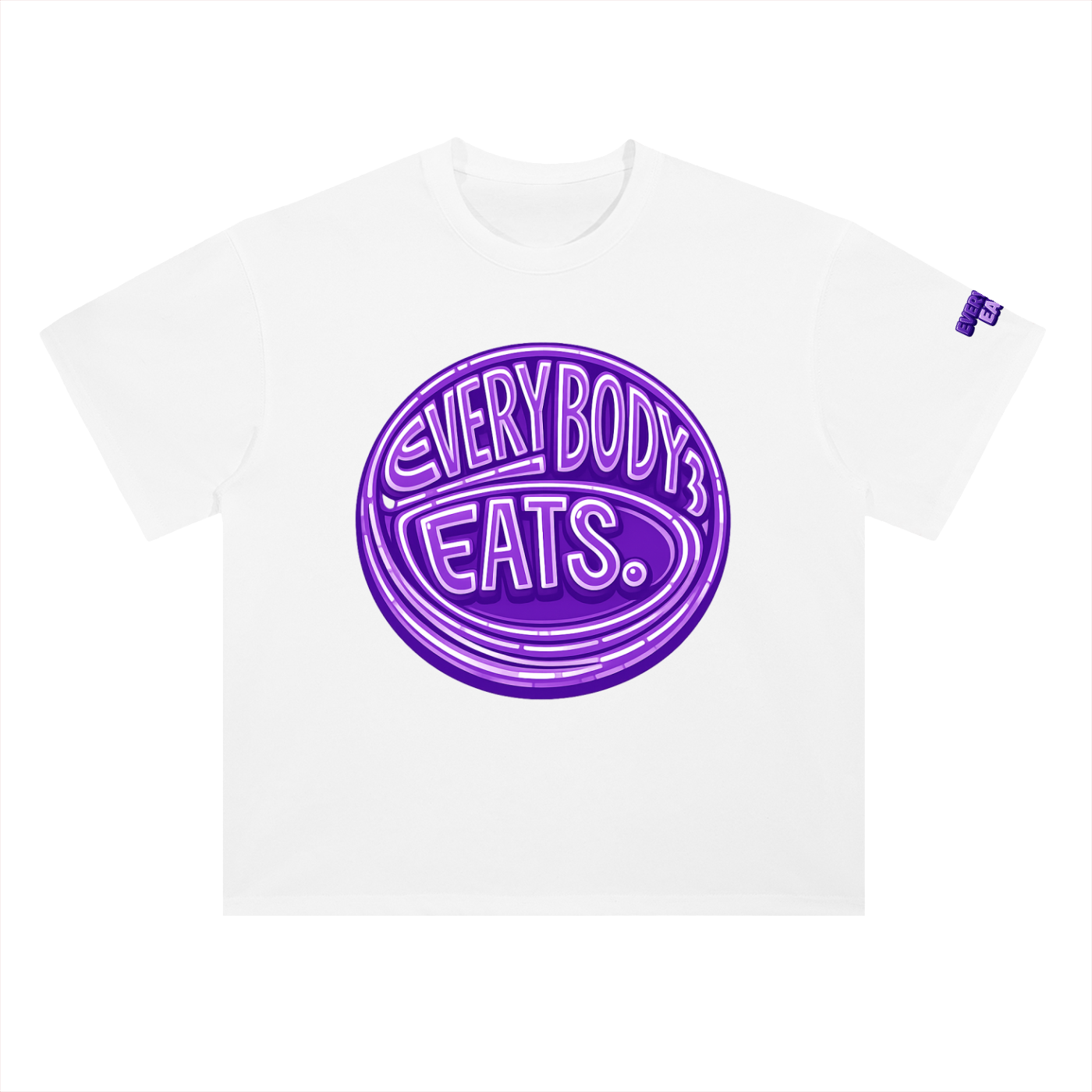 EVERYBODY EATS: BUTTERFLY PEAS - Heavyweight Drop Shoulder Cotton T-Shirt