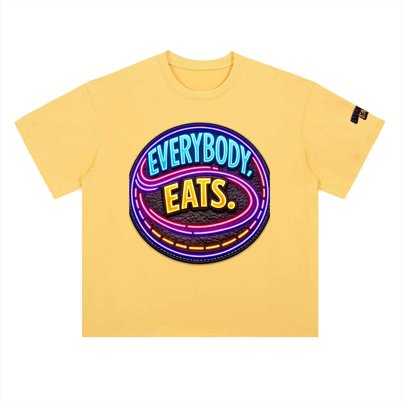 EVERYBODY EATS: LED - Heavyweight Drop Shoulder Cotton T-Shirt