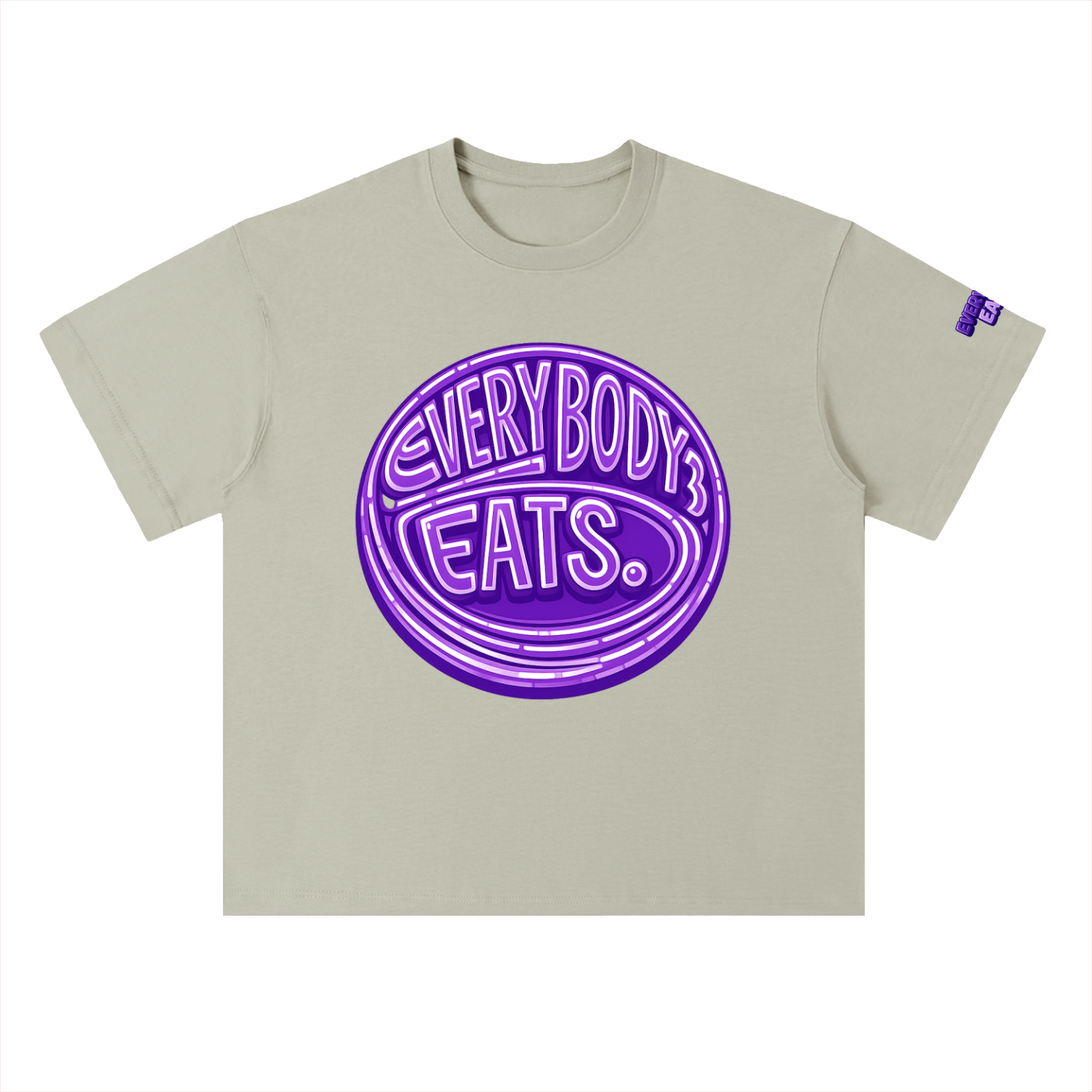 EVERYBODY EATS: BUTTERFLY PEAS - Heavyweight Drop Shoulder Cotton T-Shirt