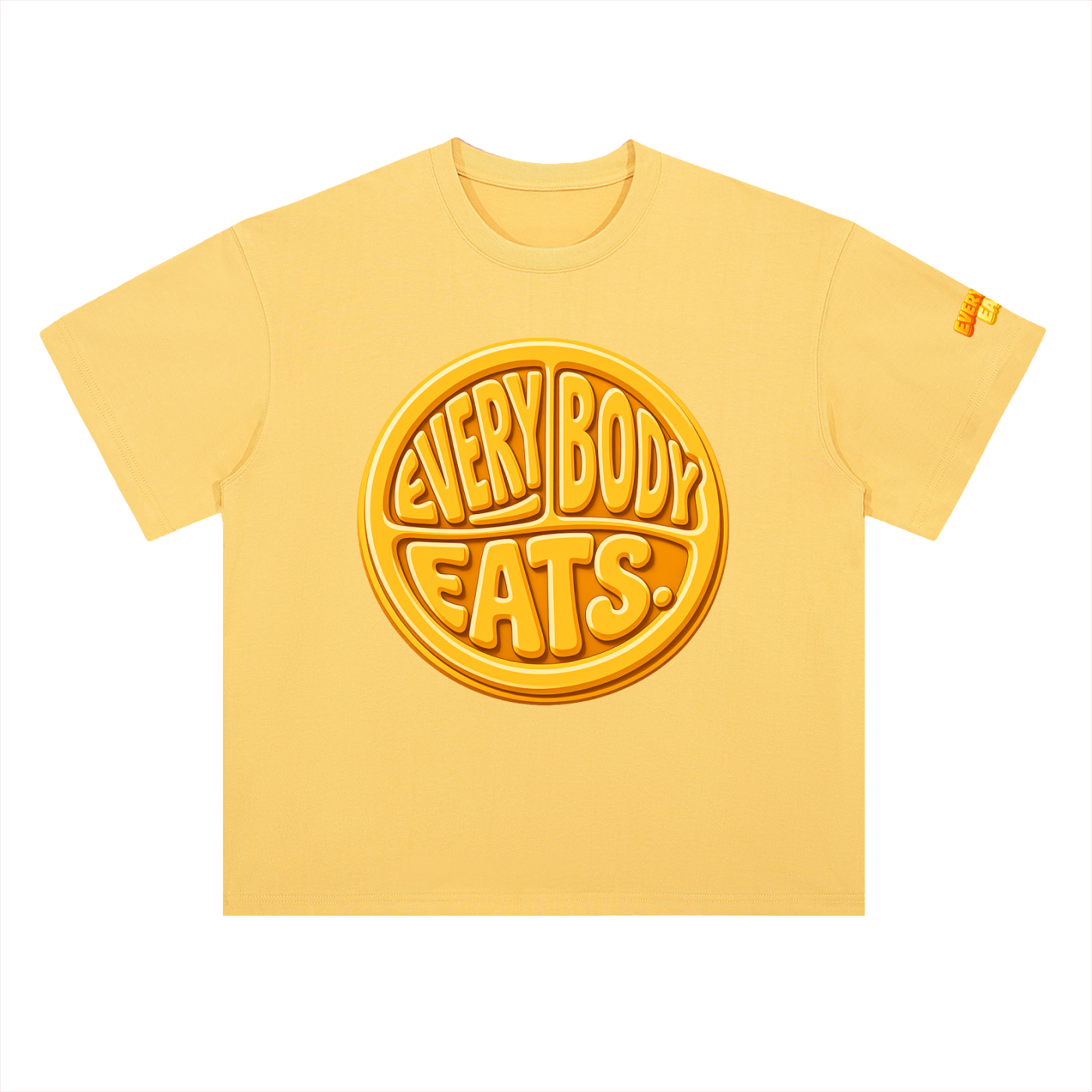 EVERYBODY EATS: MAC N CHEESE - Heavyweight Drop Shoulder Cotton T-Shirt