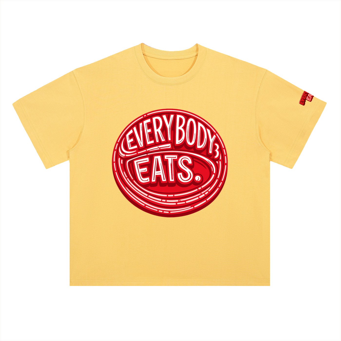 EVERYBODY EATS: MARACHINO - Heavyweight Drop Shoulder Cotton T-Shirt