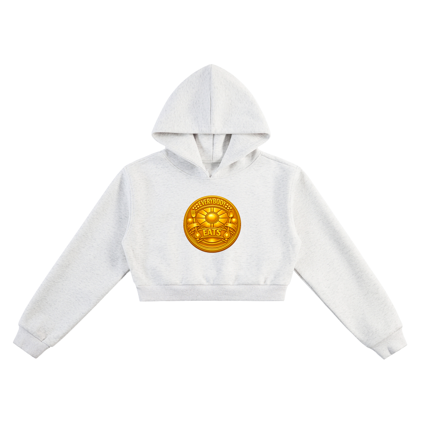 EVERYBODY EATS: TABLE MANNERS | GAMBORGE - Essential Cropped Hoodie