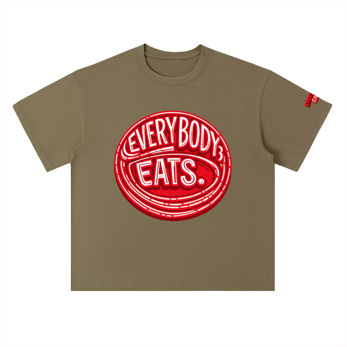 EVERYBODY EATS: MARACHINO - Heavyweight Drop Shoulder Cotton T-Shirt