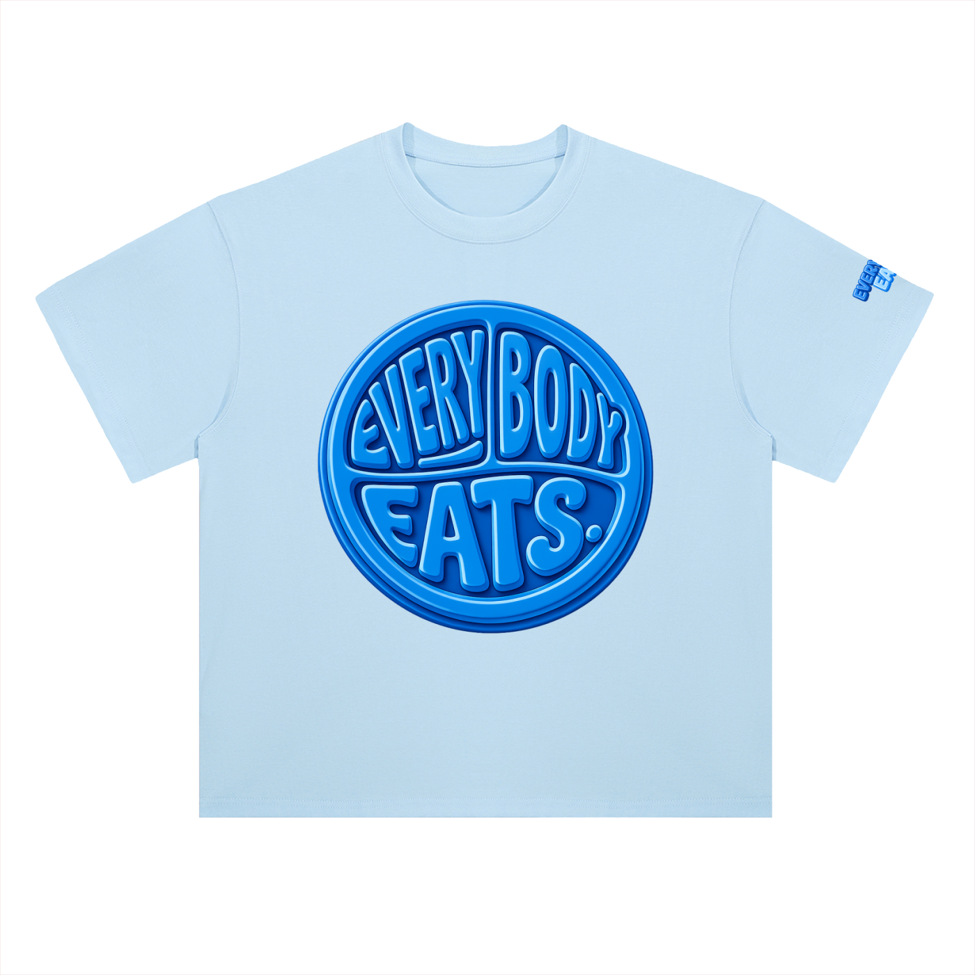 EVERYBODY EATS: BLUEBERRIES - Heavyweight Drop Shoulder Cotton T-Shirt