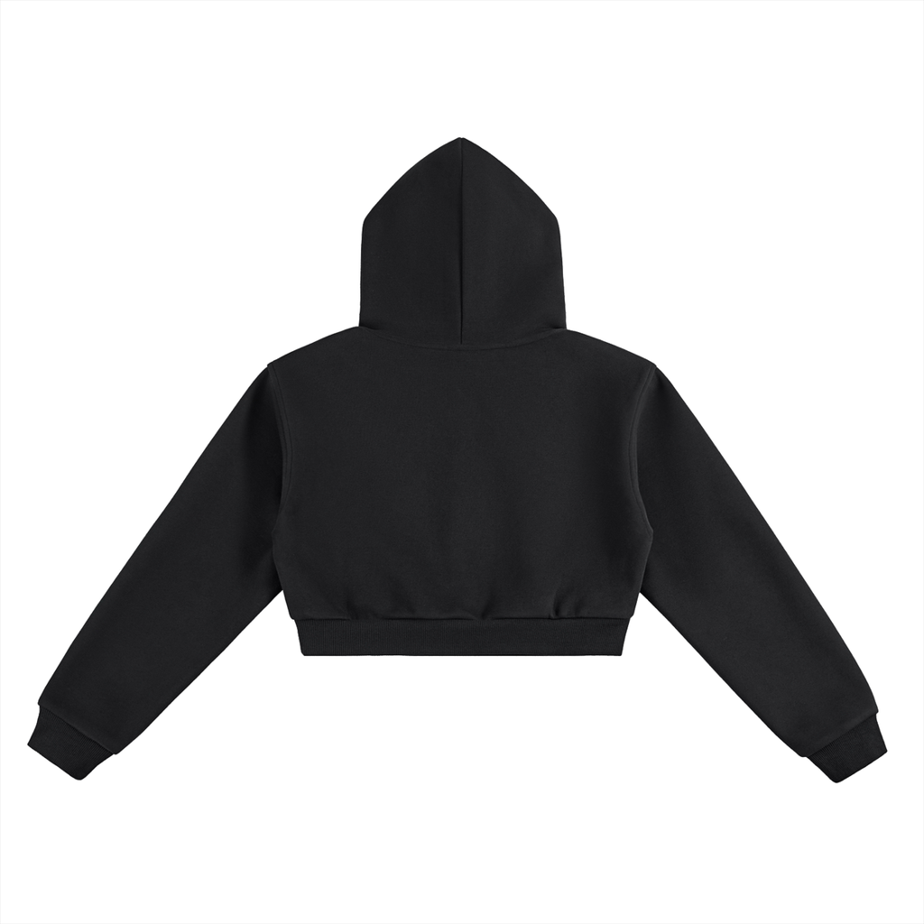 EVERYBODY EATS: TABLE MANNERS | SMARAGDINE -Essential Cropped Hoodie