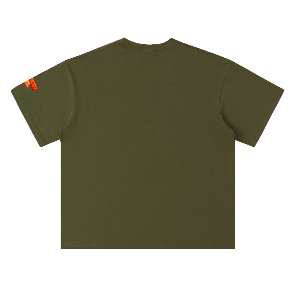 EVERYBODY EATS: MANDARIN - Heavyweight Drop Shoulder Cotton T-Shirt