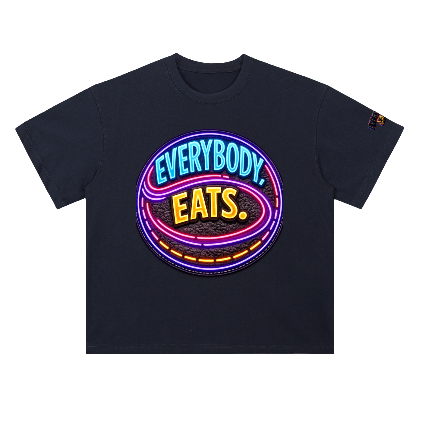 EVERYBODY EATS: LED - Heavyweight Drop Shoulder Cotton T-Shirt