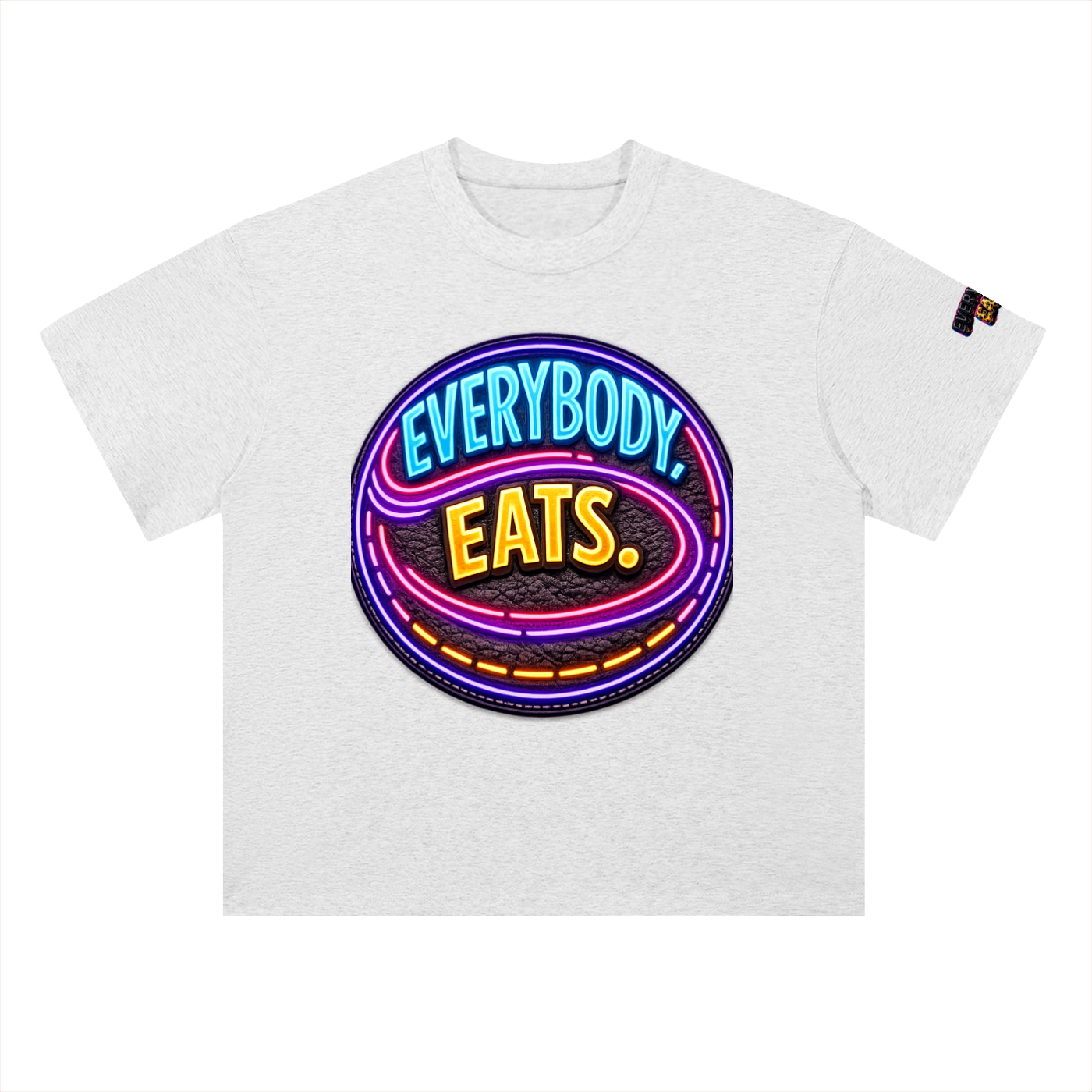 EVERYBODY EATS: LED - Heavyweight Drop Shoulder Cotton T-Shirt