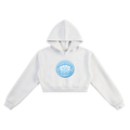 EVERYBODY EATS: TABLE MANNERS | BLUE BLIZZARD - Essential Cropped Hoodie