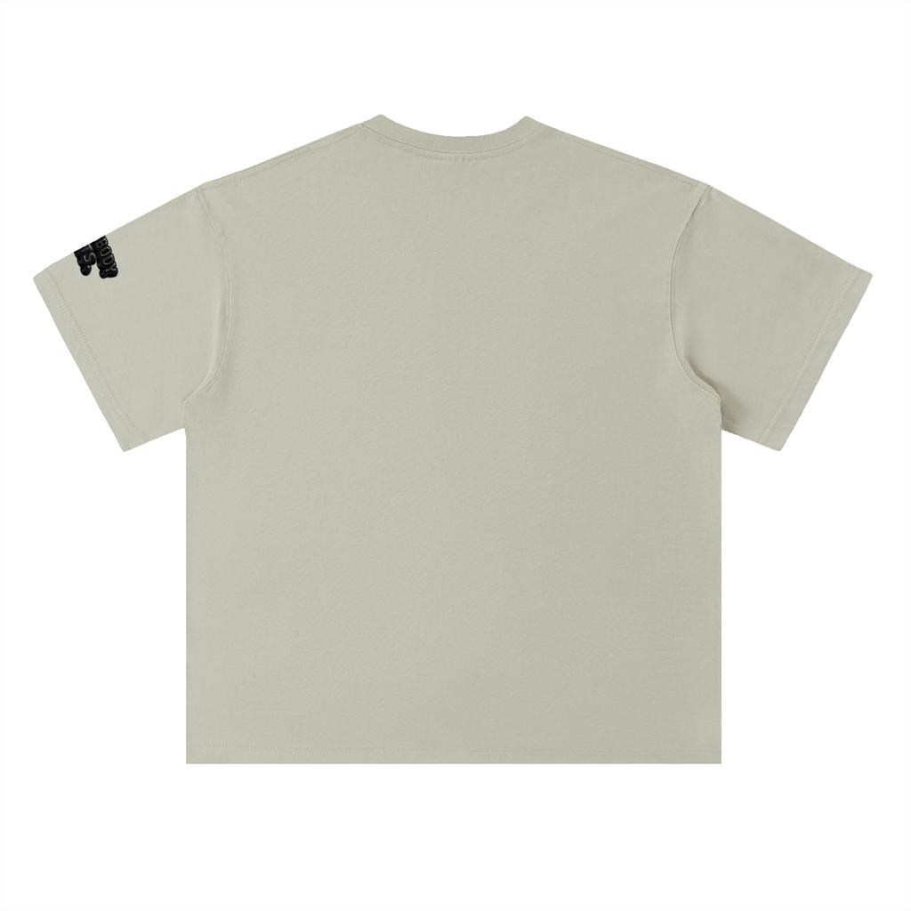 EVERYBODY EATS: LEATHER - Heavyweight Drop Shoulder Cotton T-Shirt