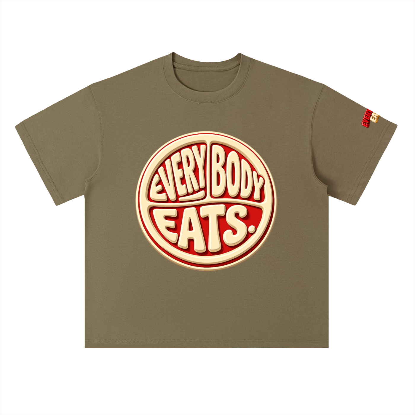 EVERYBODY EATS: CHERRY VANILLA COKE - Heavyweight Drop Shoulder Cotton T-Shirt