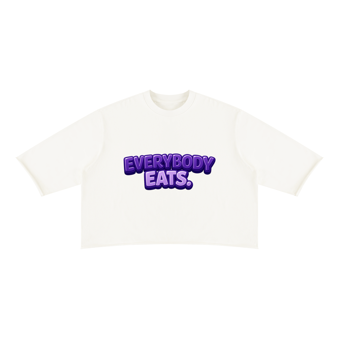 EVERYBODY EATS: GRAPES - Unisex Mineral Wash Raw Hem Boxy T-Shirt