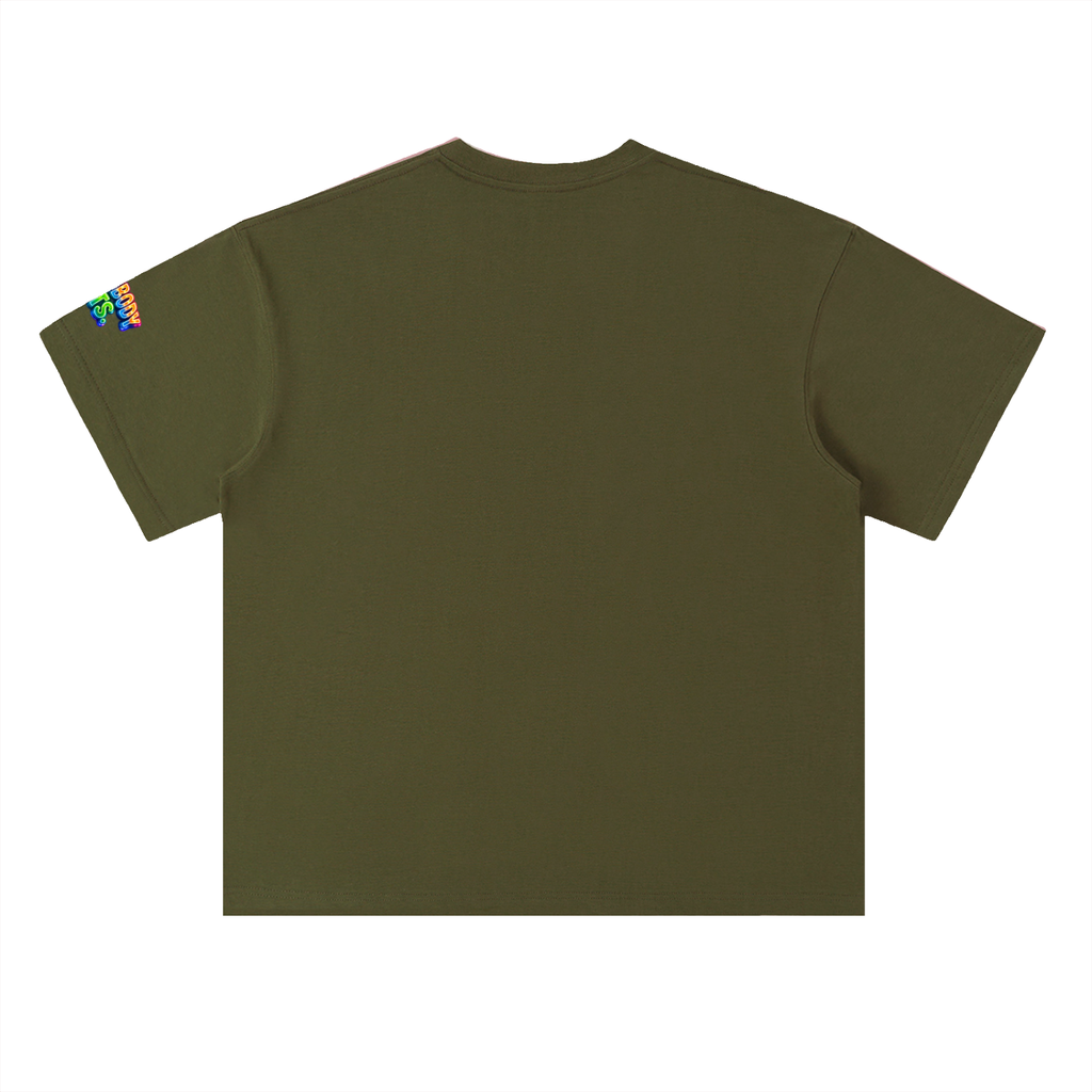 EVERYBODY EATS: AT MIDNIGHT - Heavyweight Drop Shoulder Cotton T-Shirt