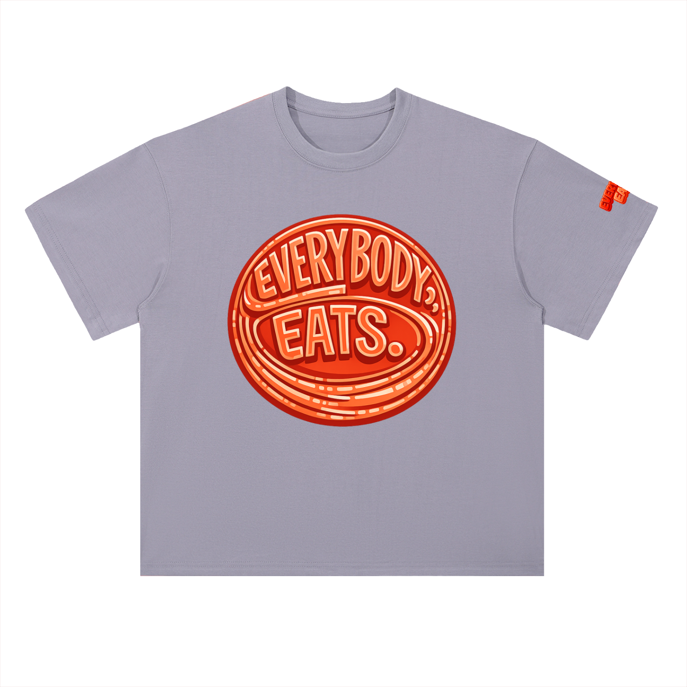 EVERYBODY EATS: AT SUNDOWN - Heavyweight Drop Shoulder Cotton T-Shirt