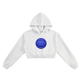 EVERYBODY EATS: TABLE MANNERS | INTERNATIONAL KLEIN BLUE - Essential Cropped Hoodie