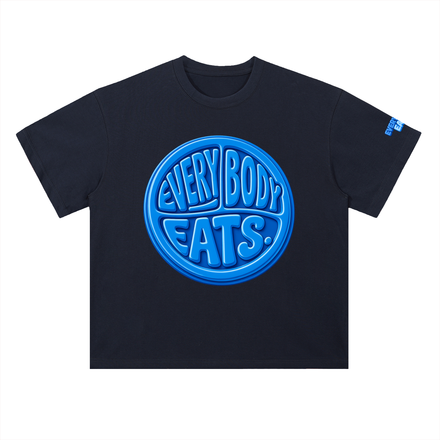 EVERYBODY EATS: BLUEBERRIES - Heavyweight Drop Shoulder Cotton T-Shirt