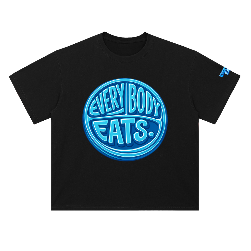EVERYBODY EATS: SHAVED ICE - Heavyweight Drop Shoulder Cotton T-Shirt