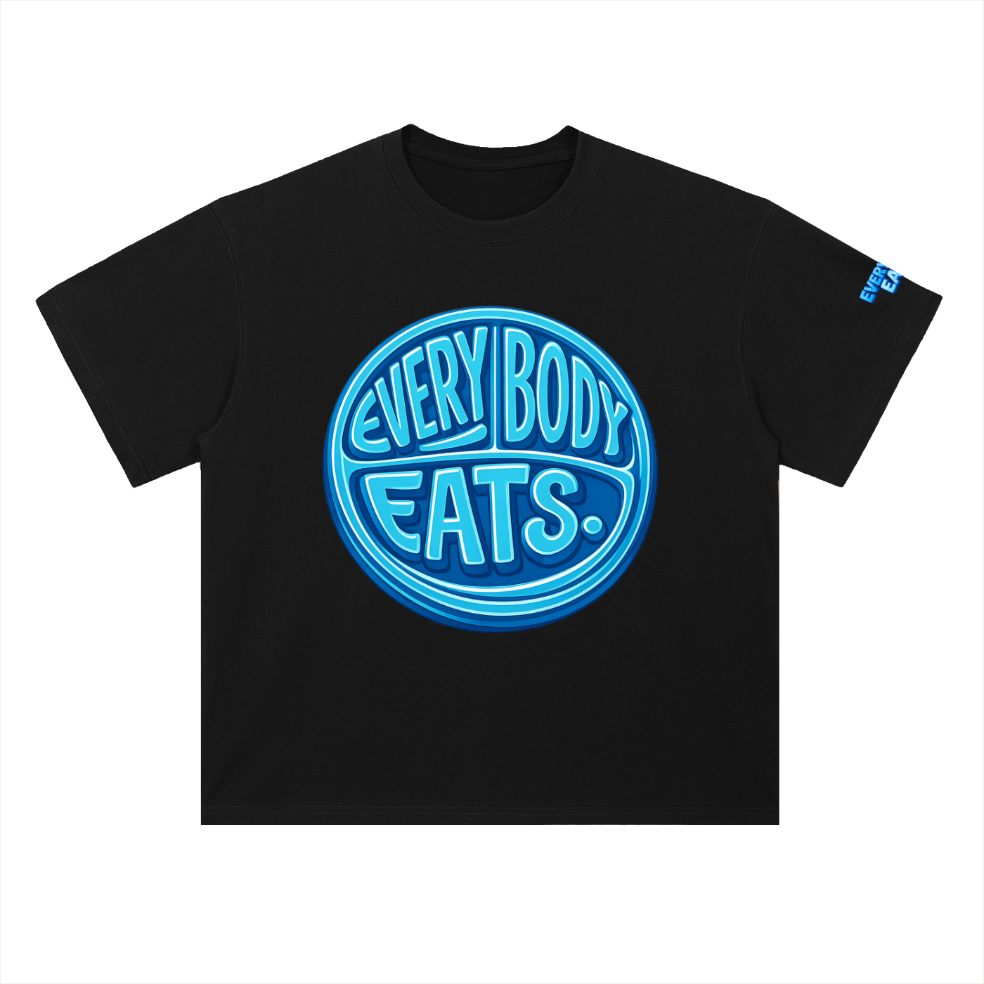 EVERYBODY EATS: SHAVED ICE - Heavyweight Drop Shoulder Cotton T-Shirt