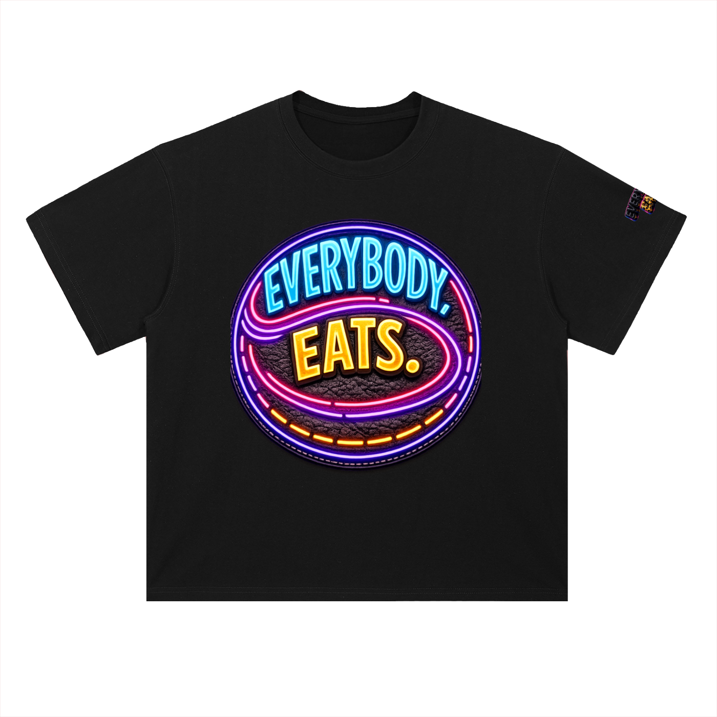 EVERYBODY EATS: LED - Heavyweight Drop Shoulder Cotton T-Shirt