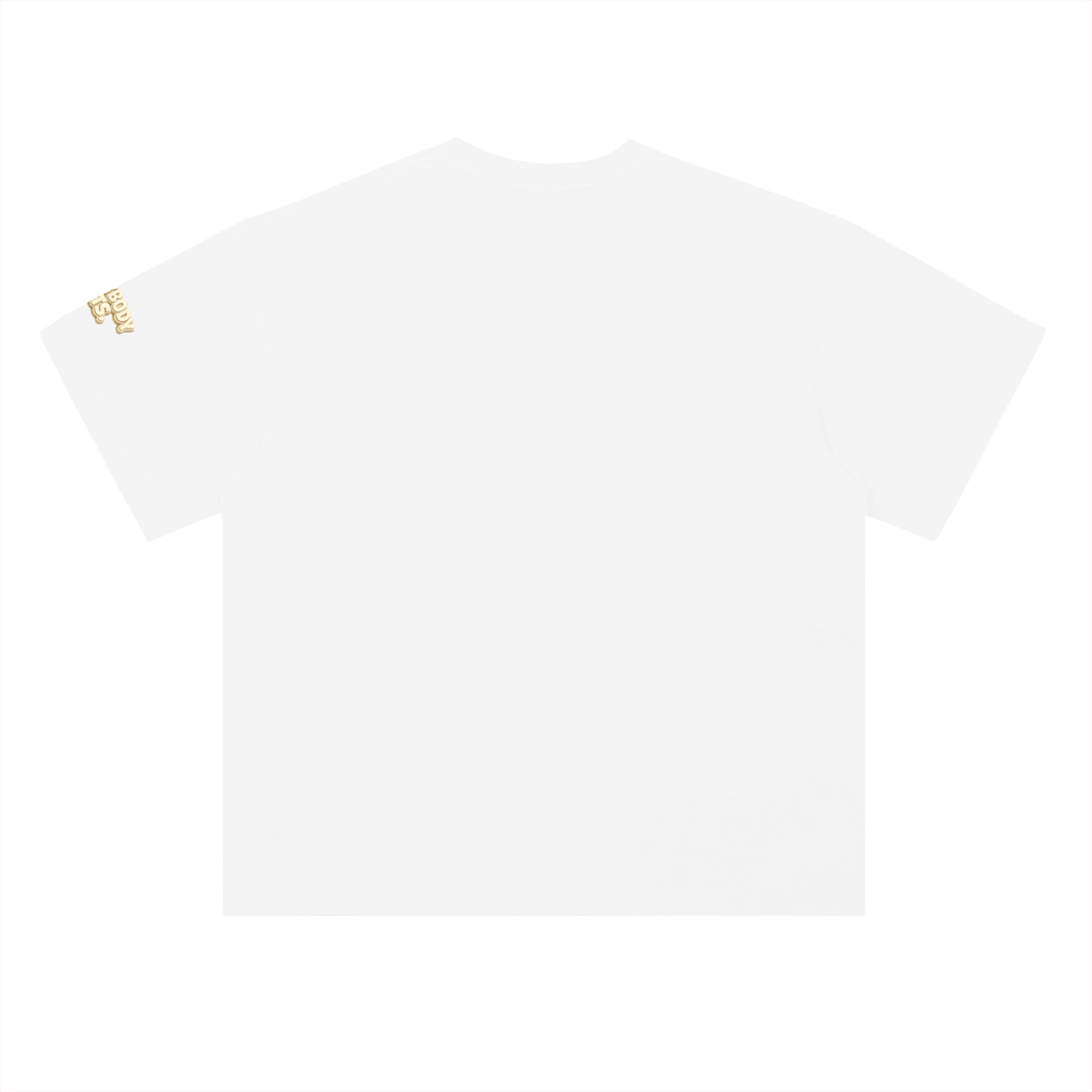 EVERYBODY EATS: VANILLA CREAM - Heavyweight Drop Shoulder Cotton T-Shirt