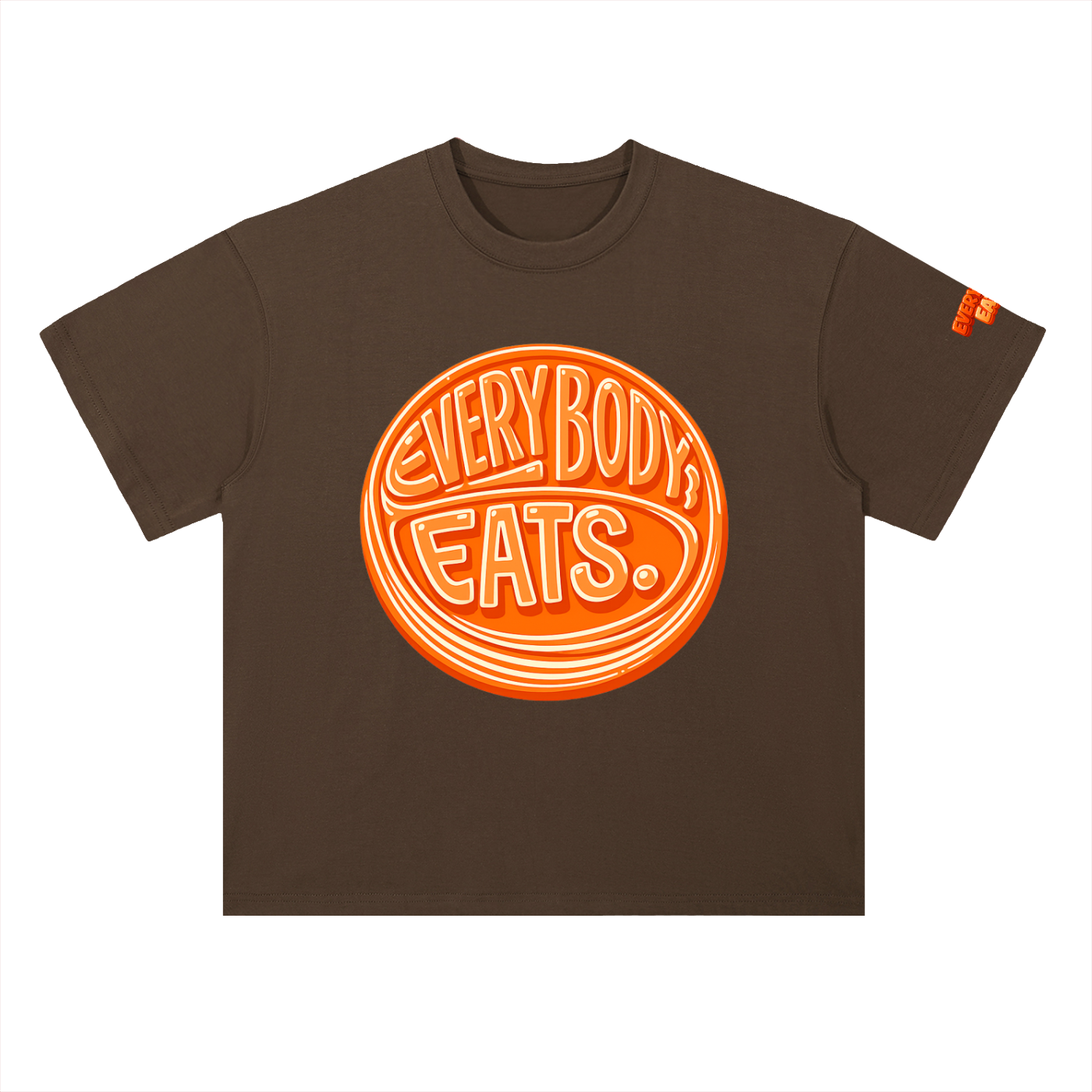 EVERYBODY EATS: MANDARIN - Heavyweight Drop Shoulder Cotton T-Shirt