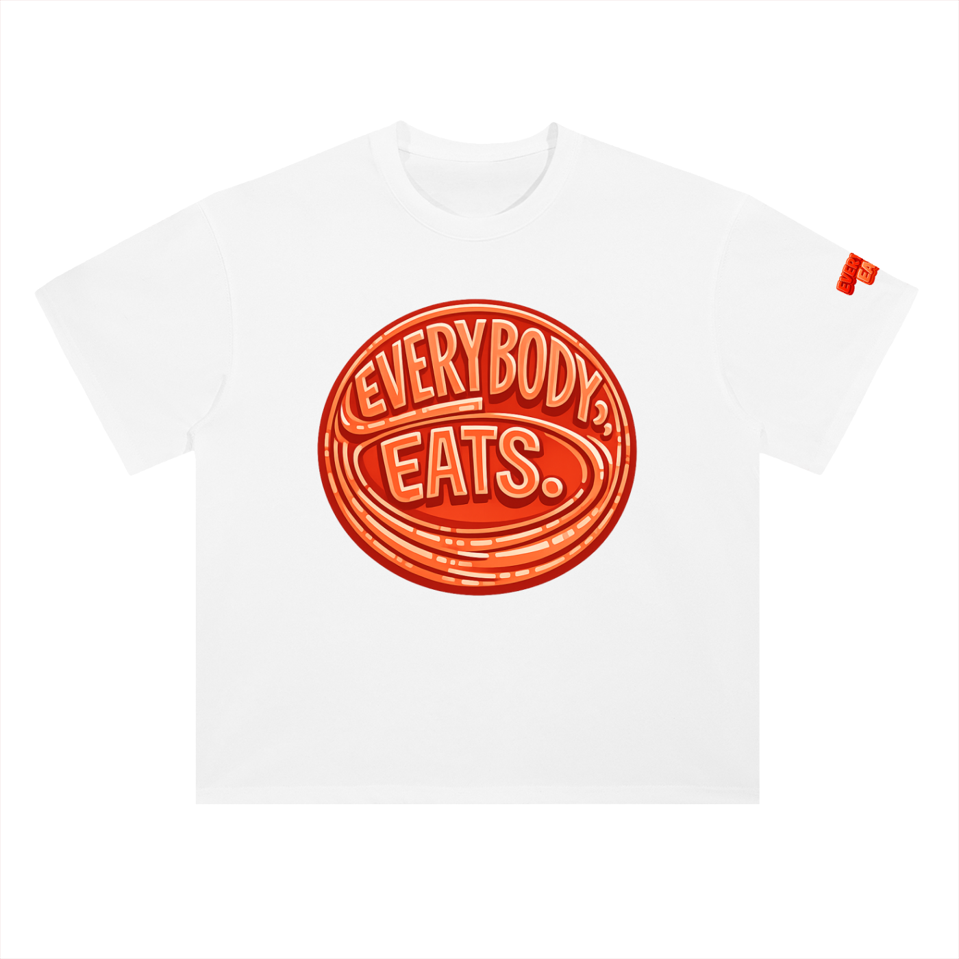 EVERYBODY EATS: AT SUNDOWN - Heavyweight Drop Shoulder Cotton T-Shirt