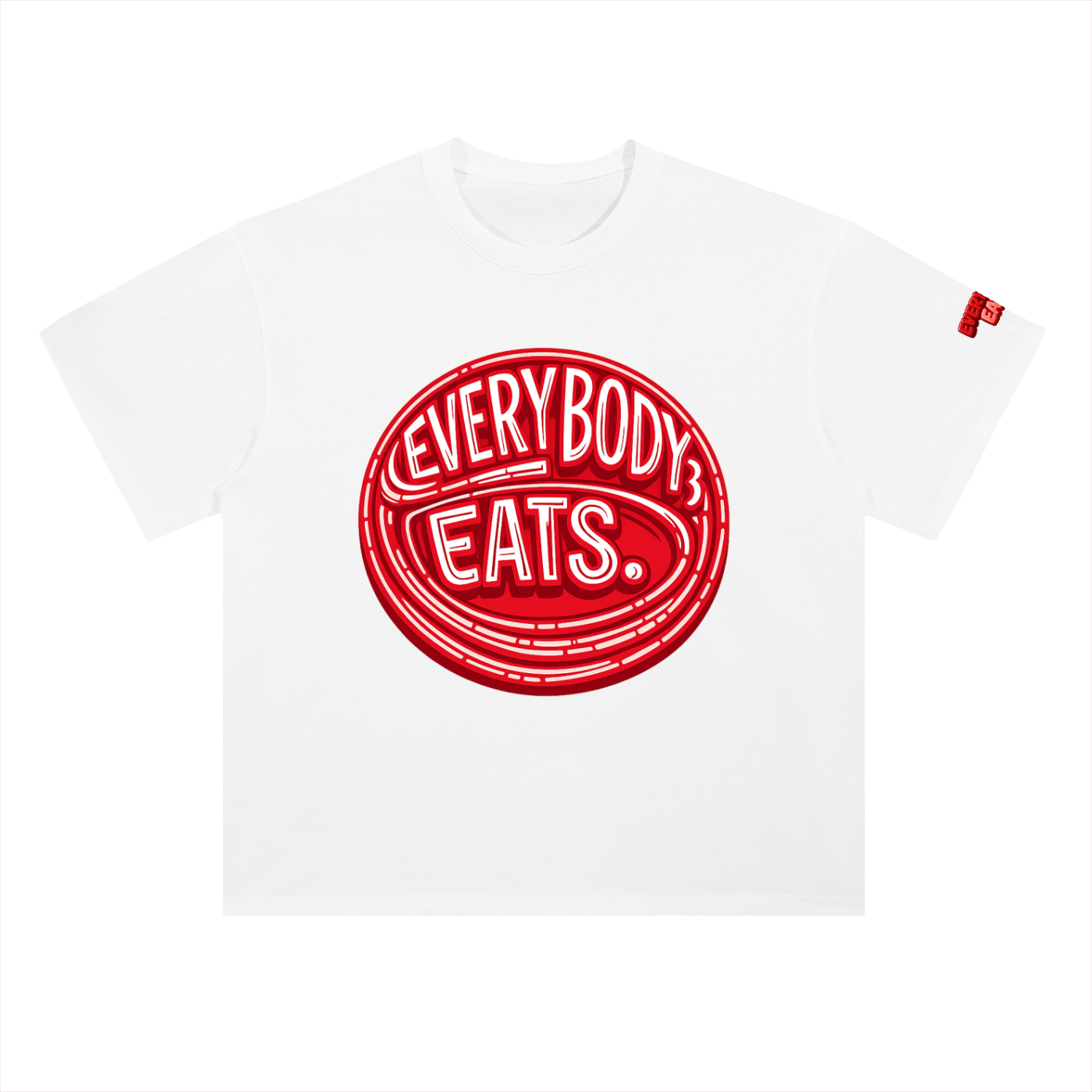 EVERYBODY EATS: MARACHINO - Heavyweight Drop Shoulder Cotton T-Shirt