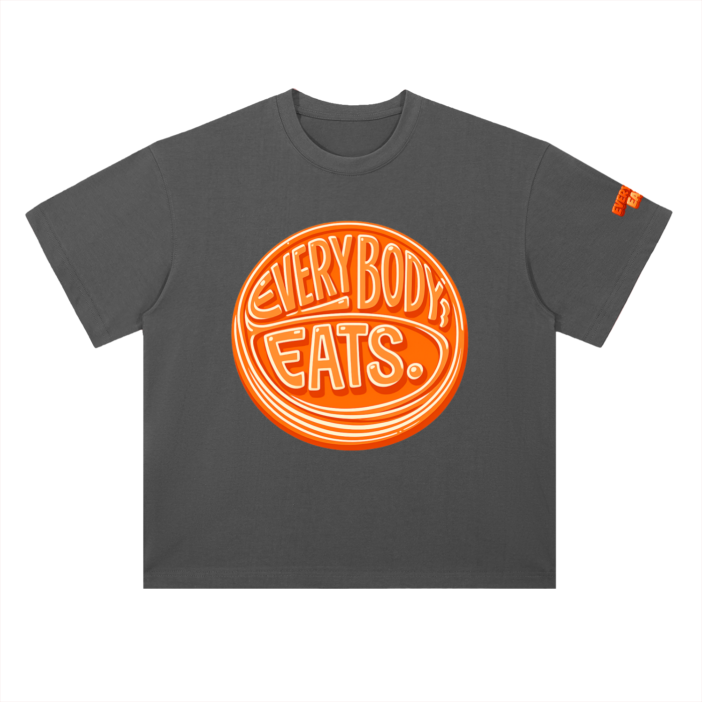 EVERYBODY EATS: MANDARIN - Heavyweight Drop Shoulder Cotton T-Shirt
